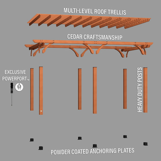 Premium 20x12 Beaumont Pergola