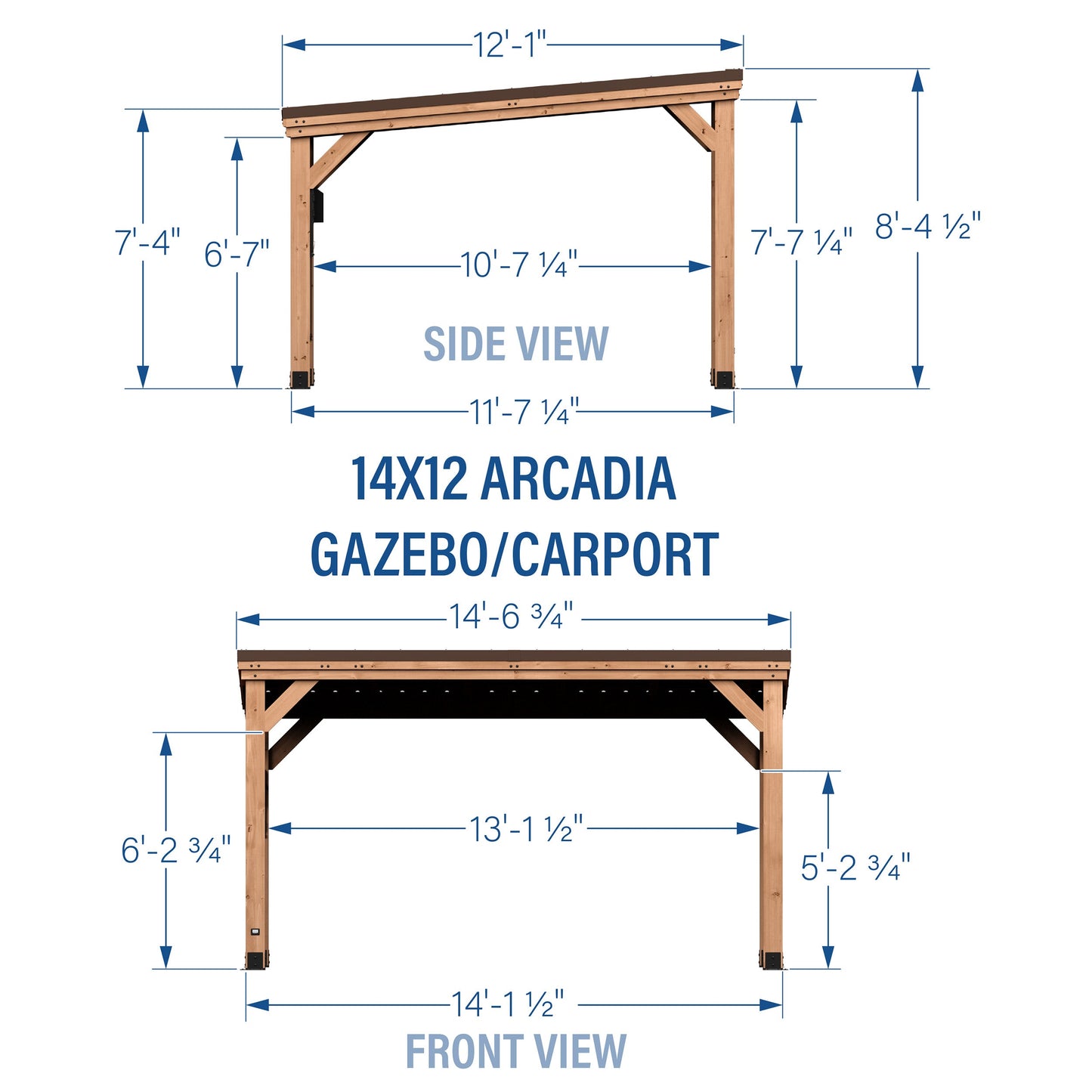 Premium 14x12 Arcadia Gazebo