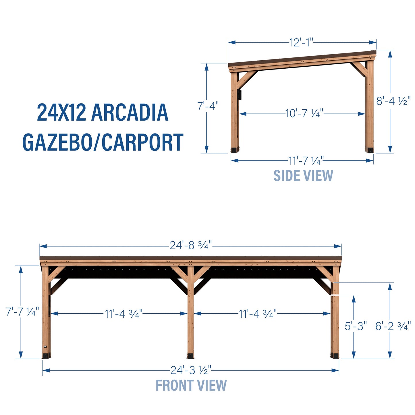 Premium 24x12 Arcadia Gazebo
