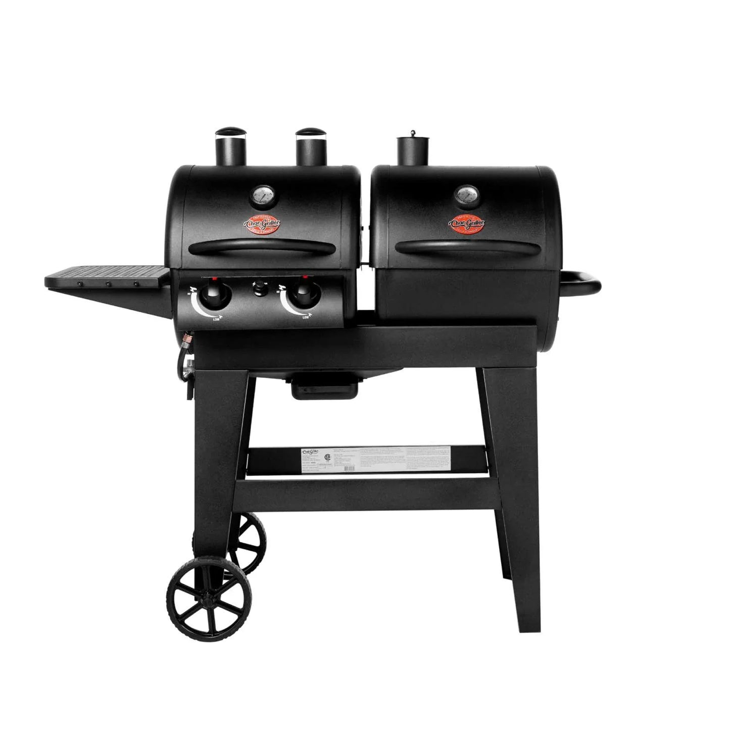 Premium Dual Threat 2-Burner Gas & Charcoal Grill