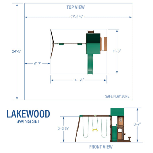 Premium Lakewood Swing Set