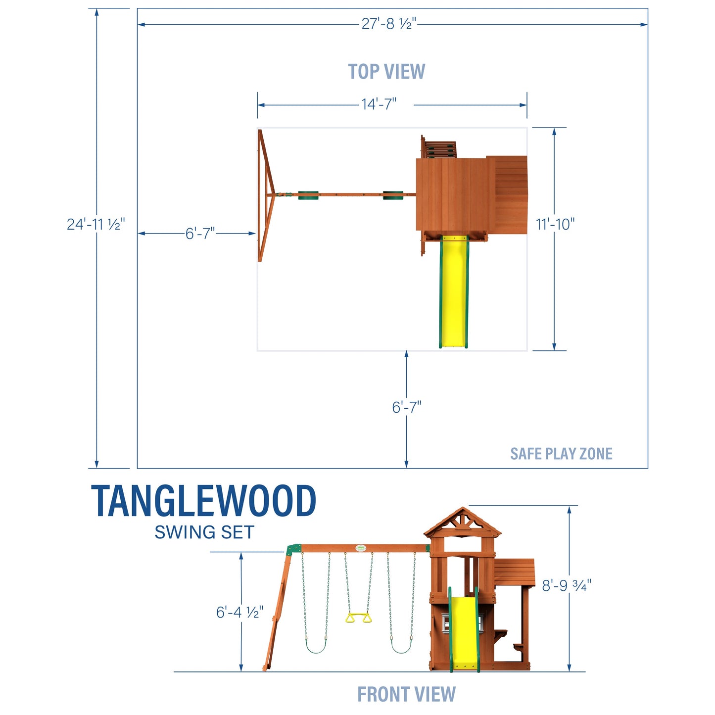 Premium Tanglewood Swing Set