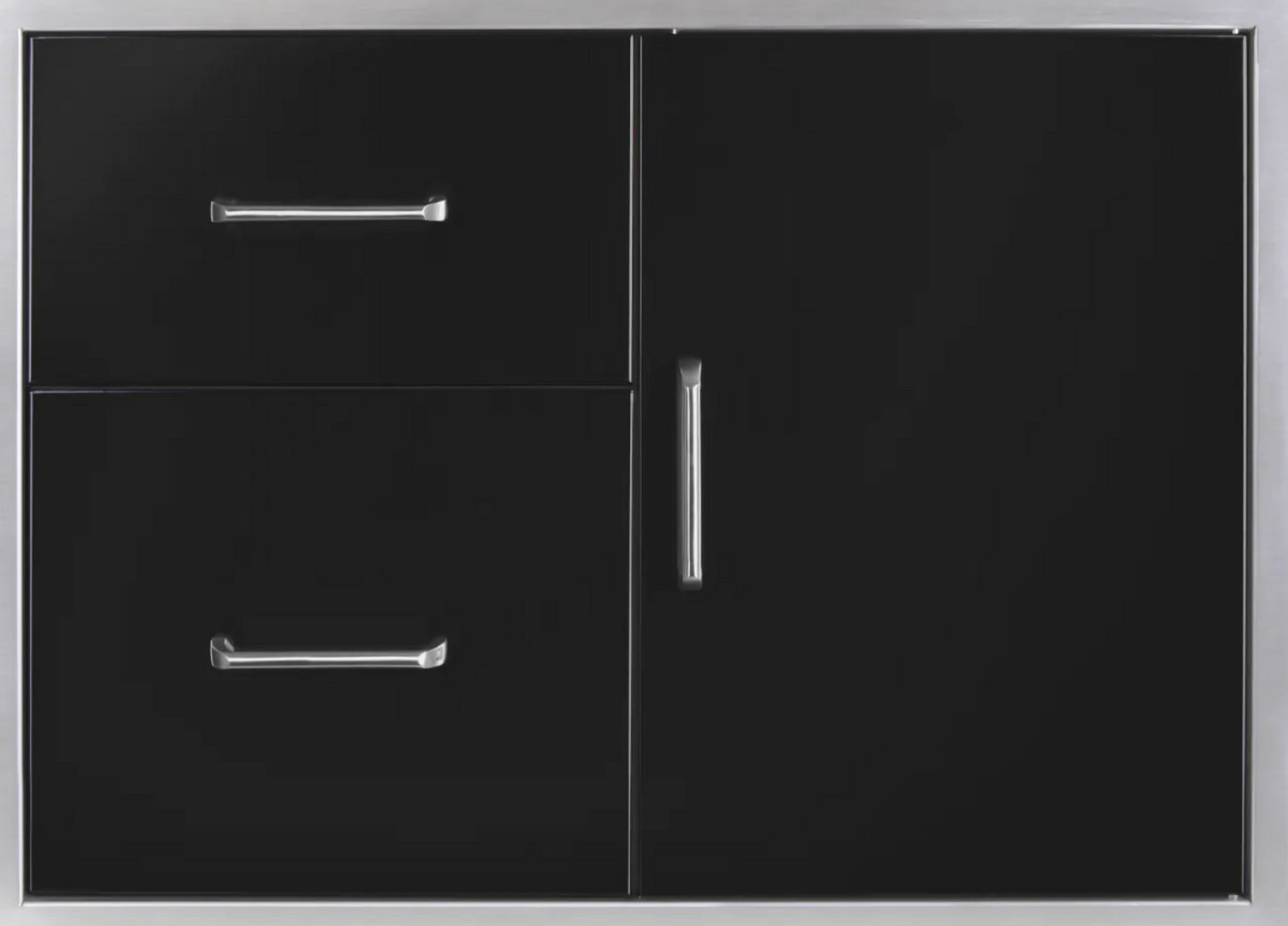 Premium Wildfire Outdoor Living Door/ Drawer Combo 30 x 21 Black - WF-DDWCOMBO3021-BSS