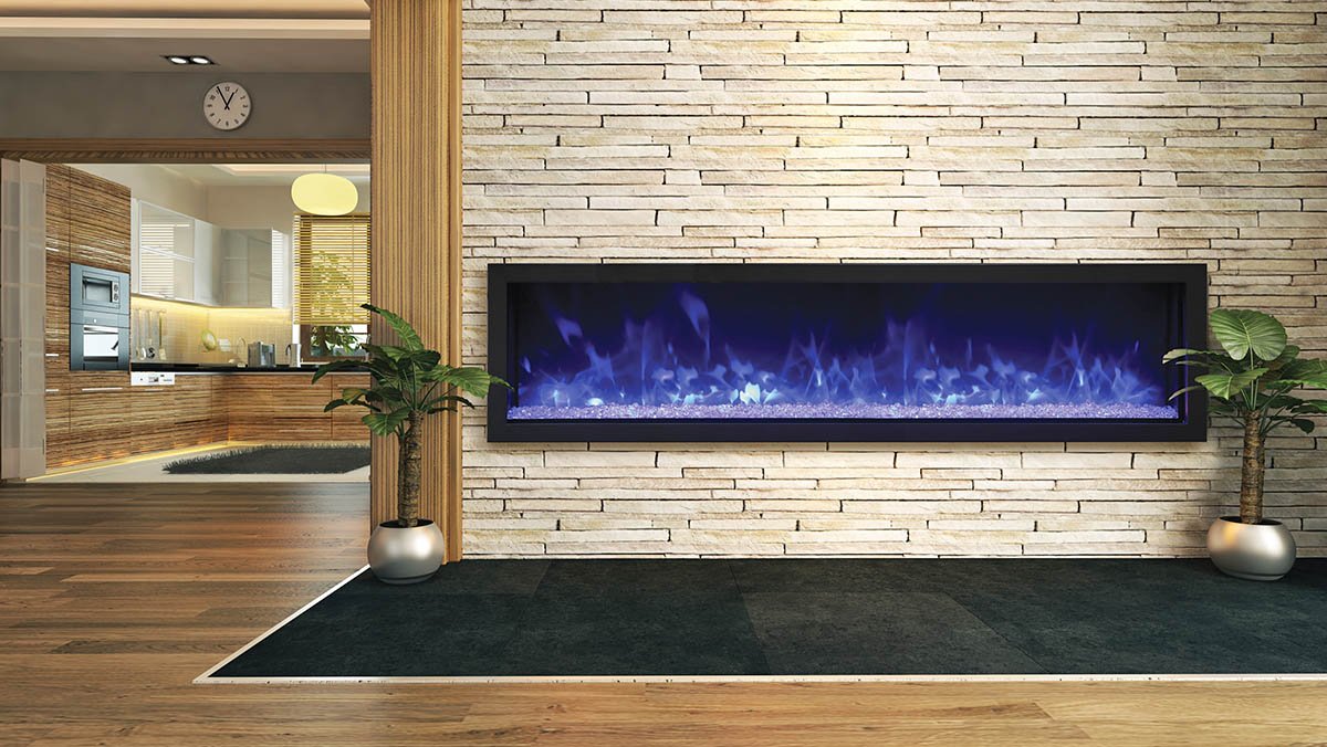 Premium Remii 65" Extra Slim Electric Fireplace - 102765-XS