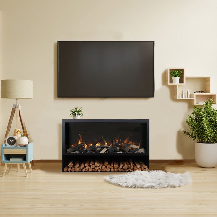Premium Amantii Symmetry Xtra Tall Bespoke Electric Fireplace