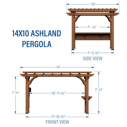 Premium 14x10 Ashland Pergola