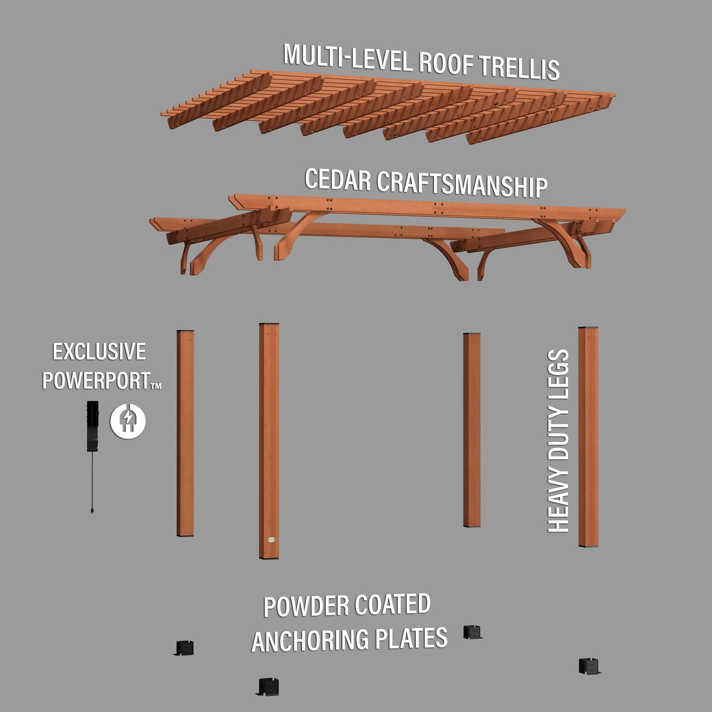Premium 14x12 Beaumont Pergola