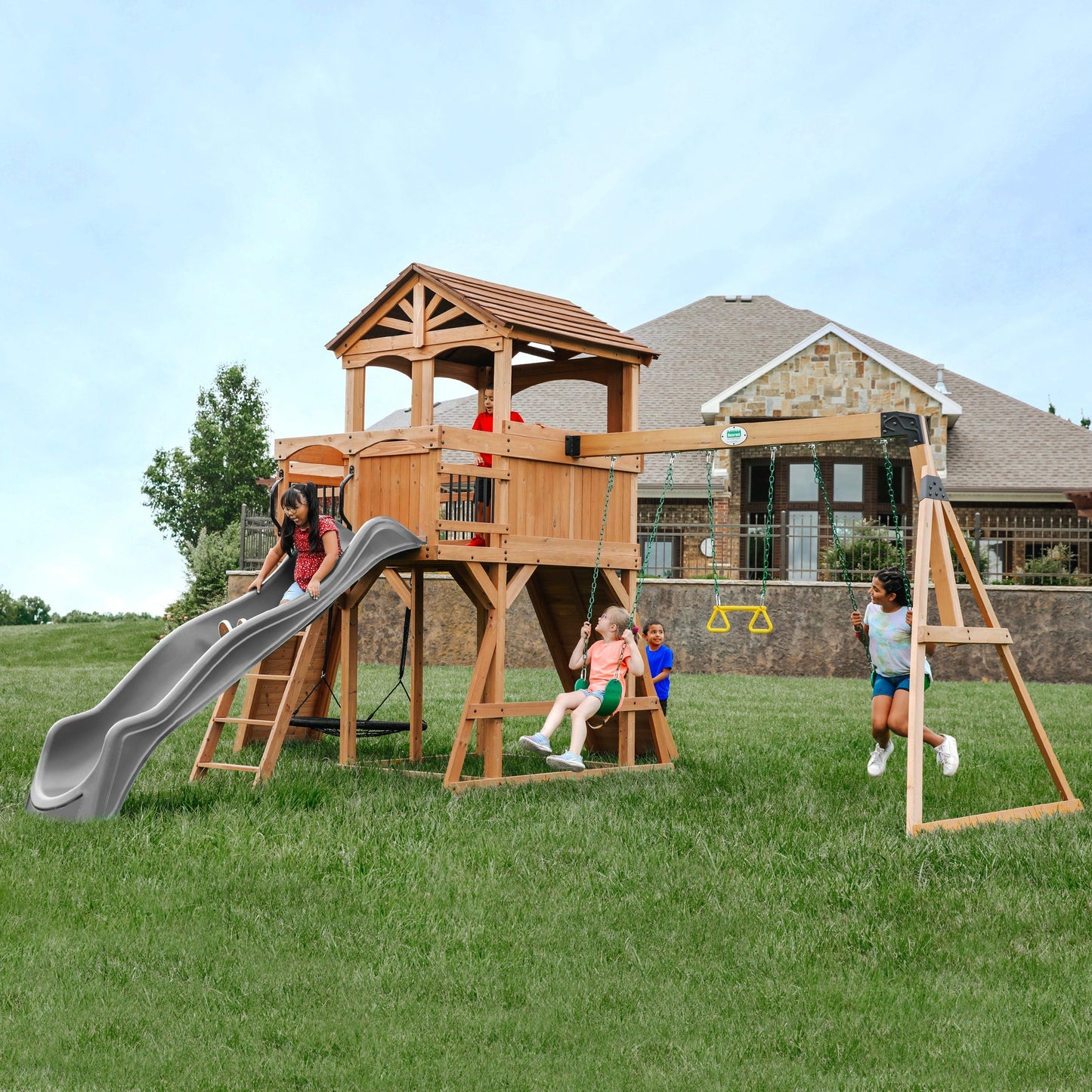 Premium Sterling Point Swing Set
