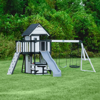 Premium Canyon Creek Swing Set – White