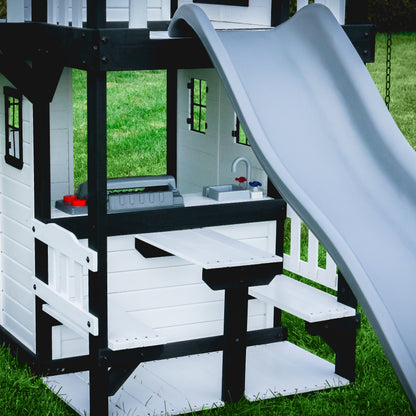 Premium Canyon Creek Swing Set – White