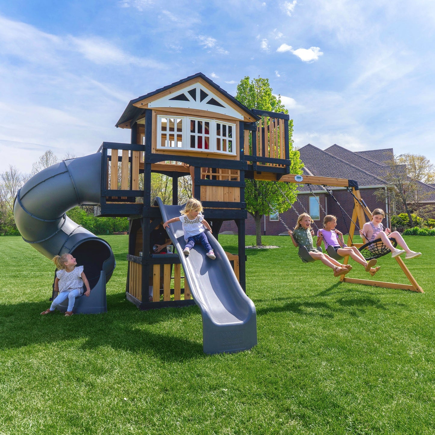 Premium Magnolia Falls Swing Set