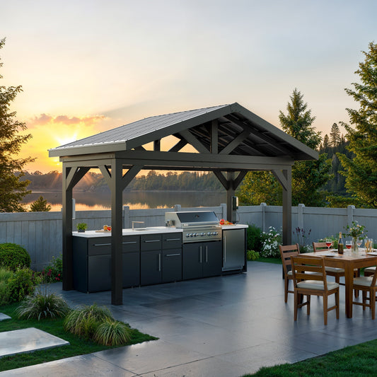 Premium Lancaster Linear Outdoor Kitchen