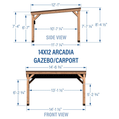 Premium 14x12 Arcadia Gazebo