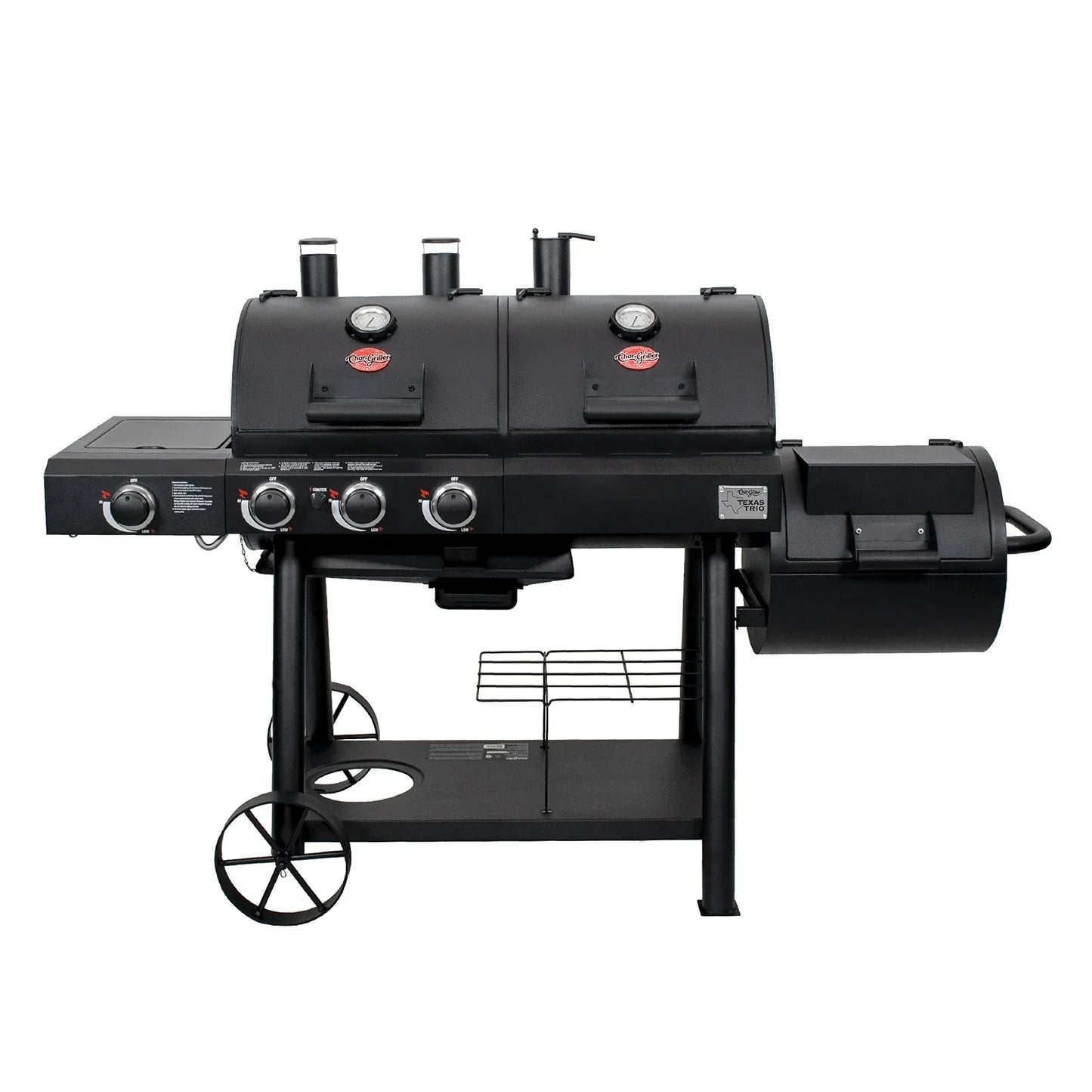 Premium Texas Trio® Gas & Charcoal Grill