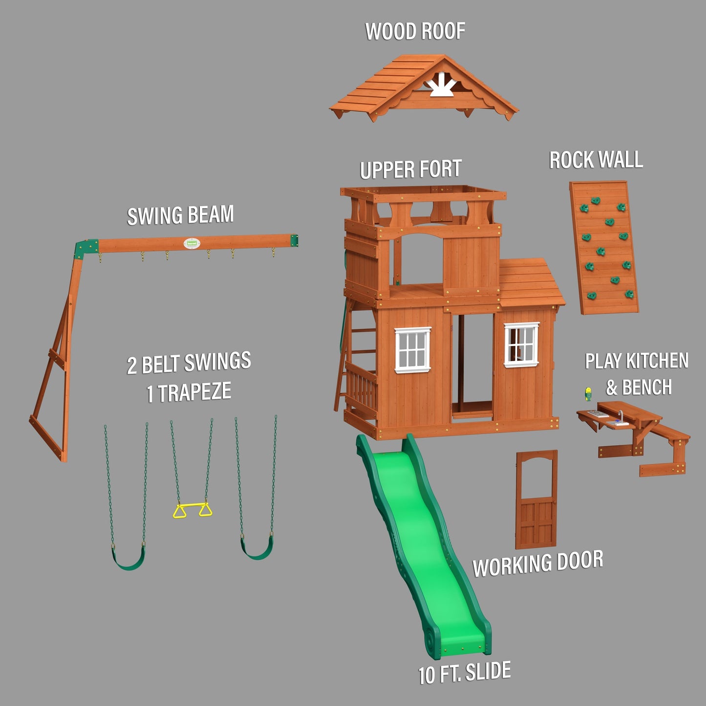 Premium Shenandoah Swing Set