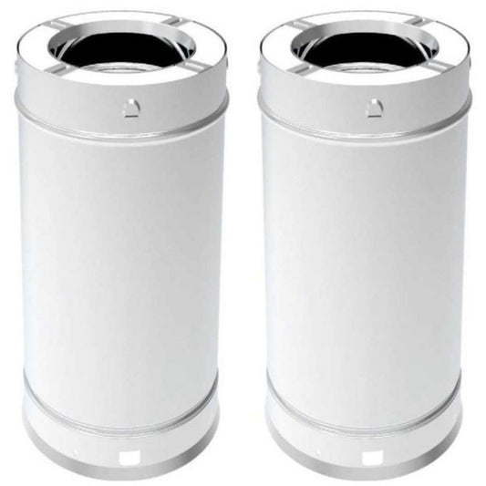 Premium Superior 6 Inch Diameter Wood Burning 24 Inch SS Chimney Length - 6SPS24