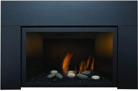 Premium Sierra Flame 30 Abbot Fireplace Insert w/ Black Porcelain Panels