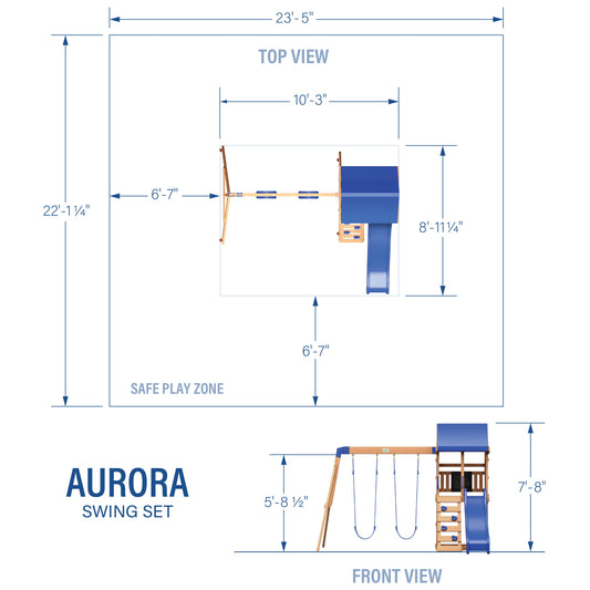 Premium Aurora Swing Set