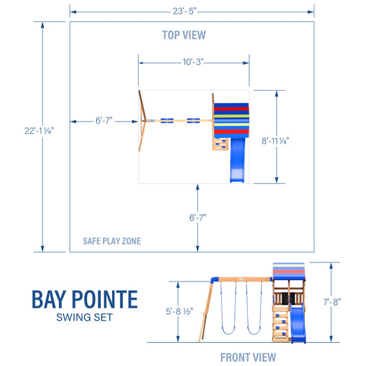 Premium Bay Pointe Swing Set