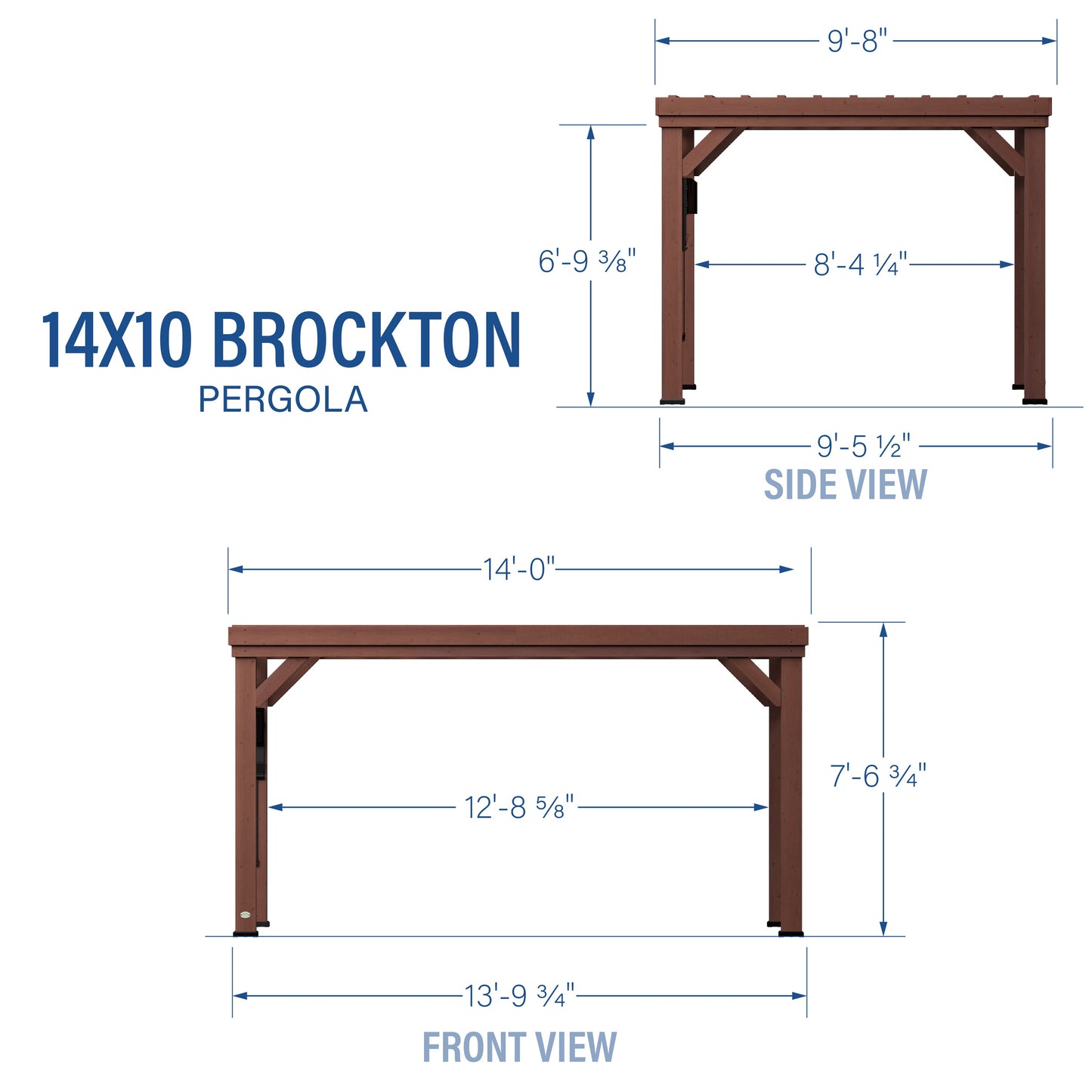 Premium 14x10 Brockton Pergola