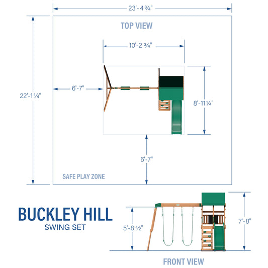 Premium Buckley Hill Swing Set