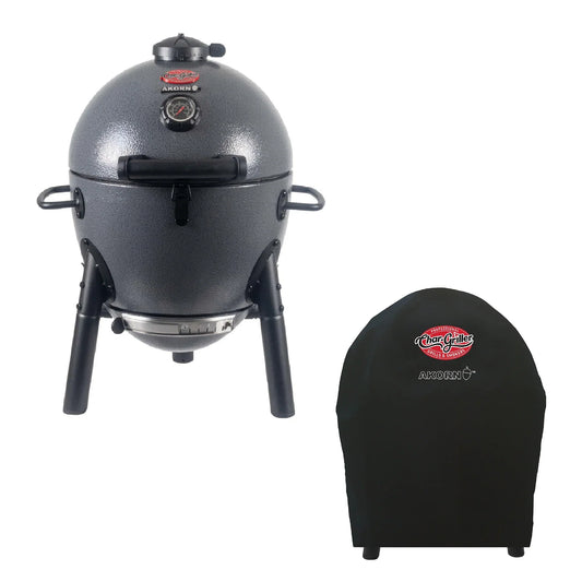 Premium AKORN® Jr. Kamado Charcoal and Cover Bundle