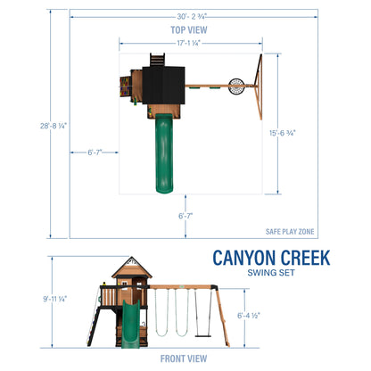 Premium Canyon Creek Swing Set