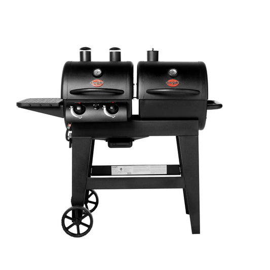 Premium Dual Threat 2-Burner Gas & Charcoal Grill
