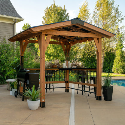 Premium Granada Grill Gazebo with Outdoor Bar