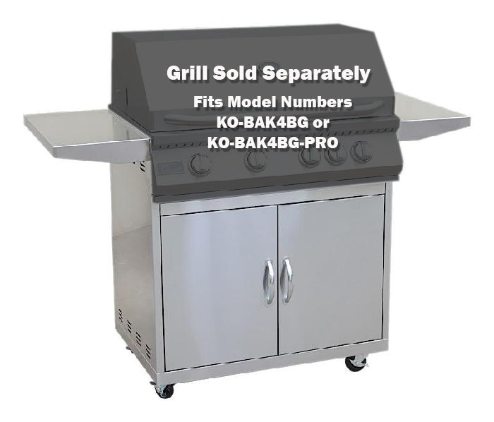 Premium 4 Burner Grill Cart