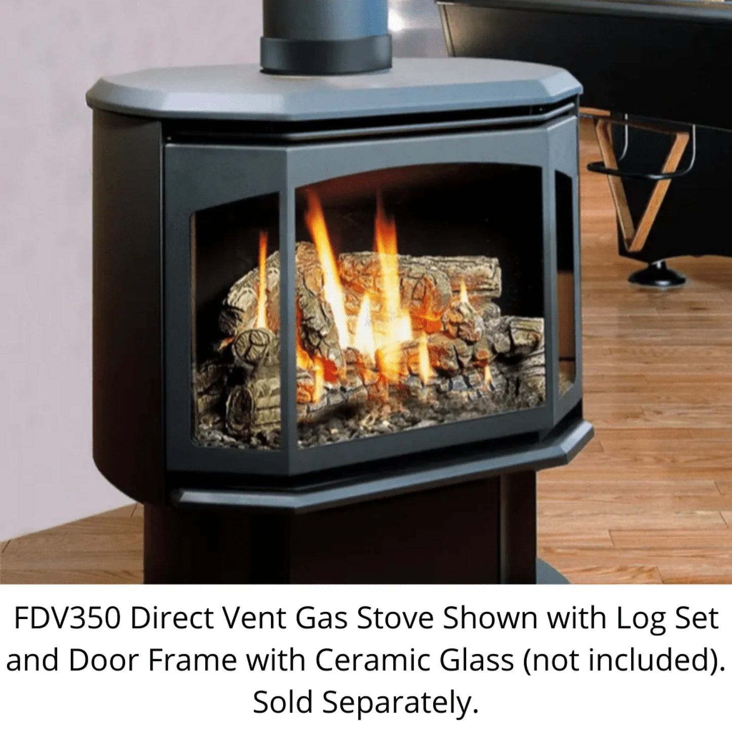 Premium Kingsman 27" Free Standing Direct Vent Gas Stove - FDV350