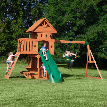 Premium Woodland Swing Set