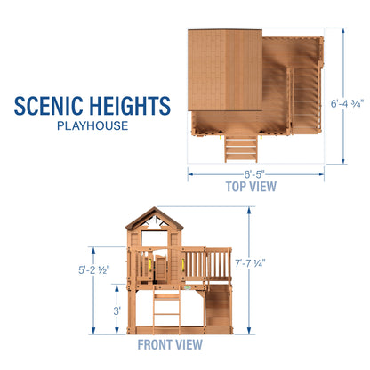 Premium Scenic Heights Wooden Playhouse