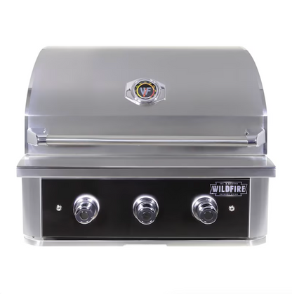 Premium Wildfire Outdoor Living Ranch Pro 30" Gas Grill Black 304 WF-PRO30G-RH