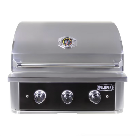 Premium Wildfire Outdoor Living Ranch Pro 30" Gas Grill Black 304 WF-PRO30G-RH