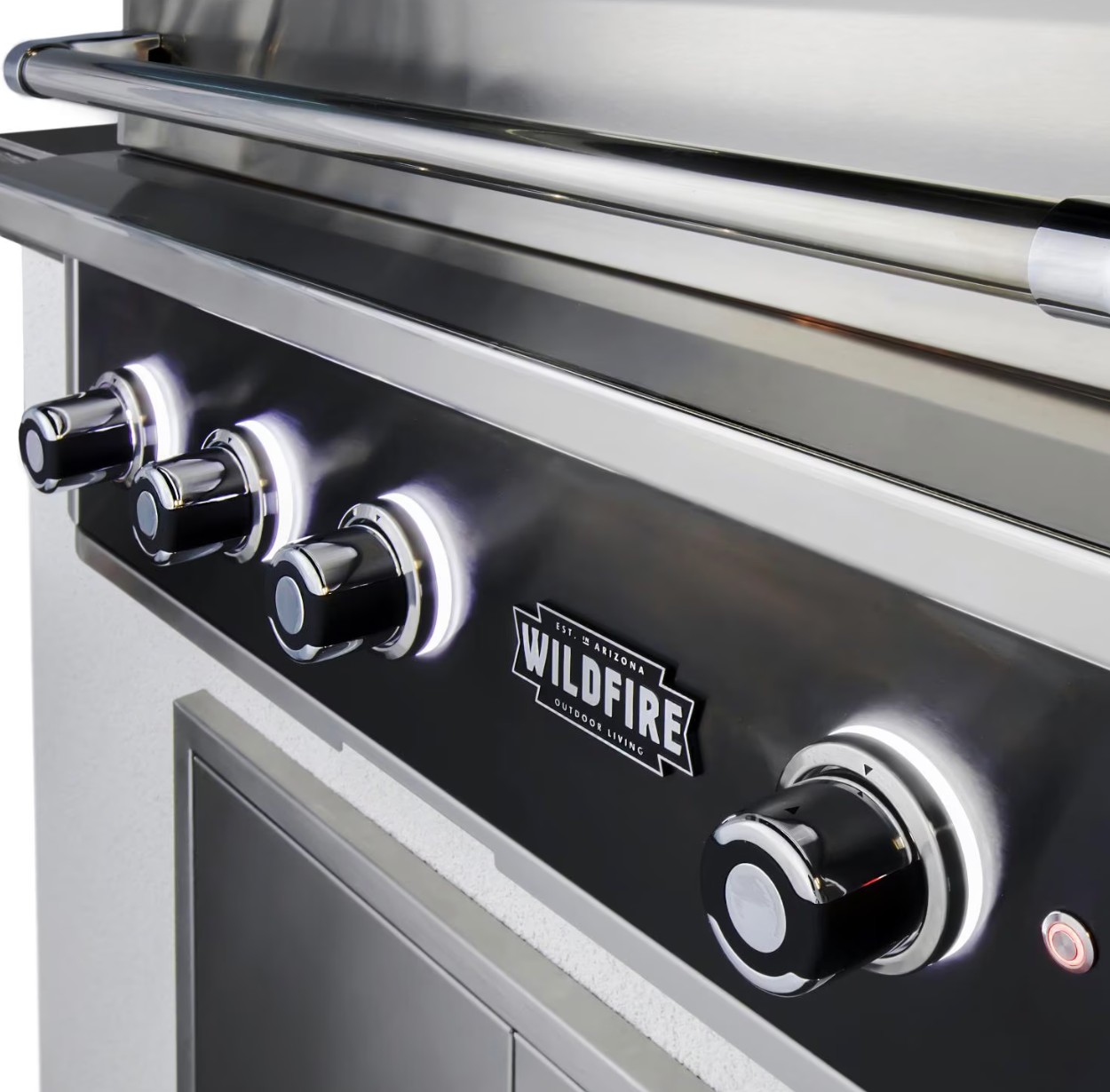 Premium Wildfire Outdoor Living Ranch Pro 36" Gas Grill Black 304 WF-PRO36G-RH