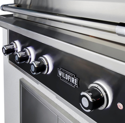 Premium Wildfire Outdoor Living Ranch Pro 36" Gas Grill Black 304 WF-PRO36G-RH