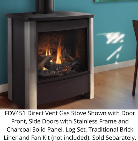 Premium Kingsman 26" Free Standing Direct Vent Gas Stove - FDV451