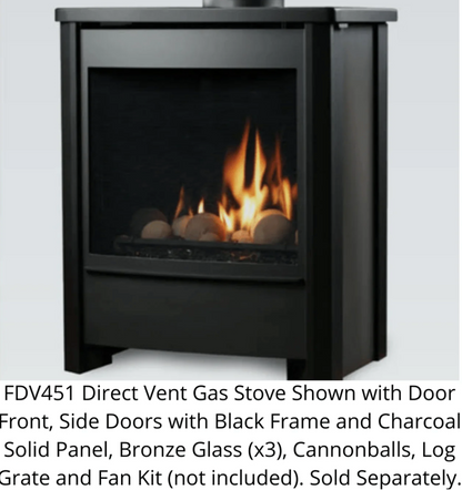 Premium Kingsman 26" Free Standing Direct Vent Gas Stove - FDV451