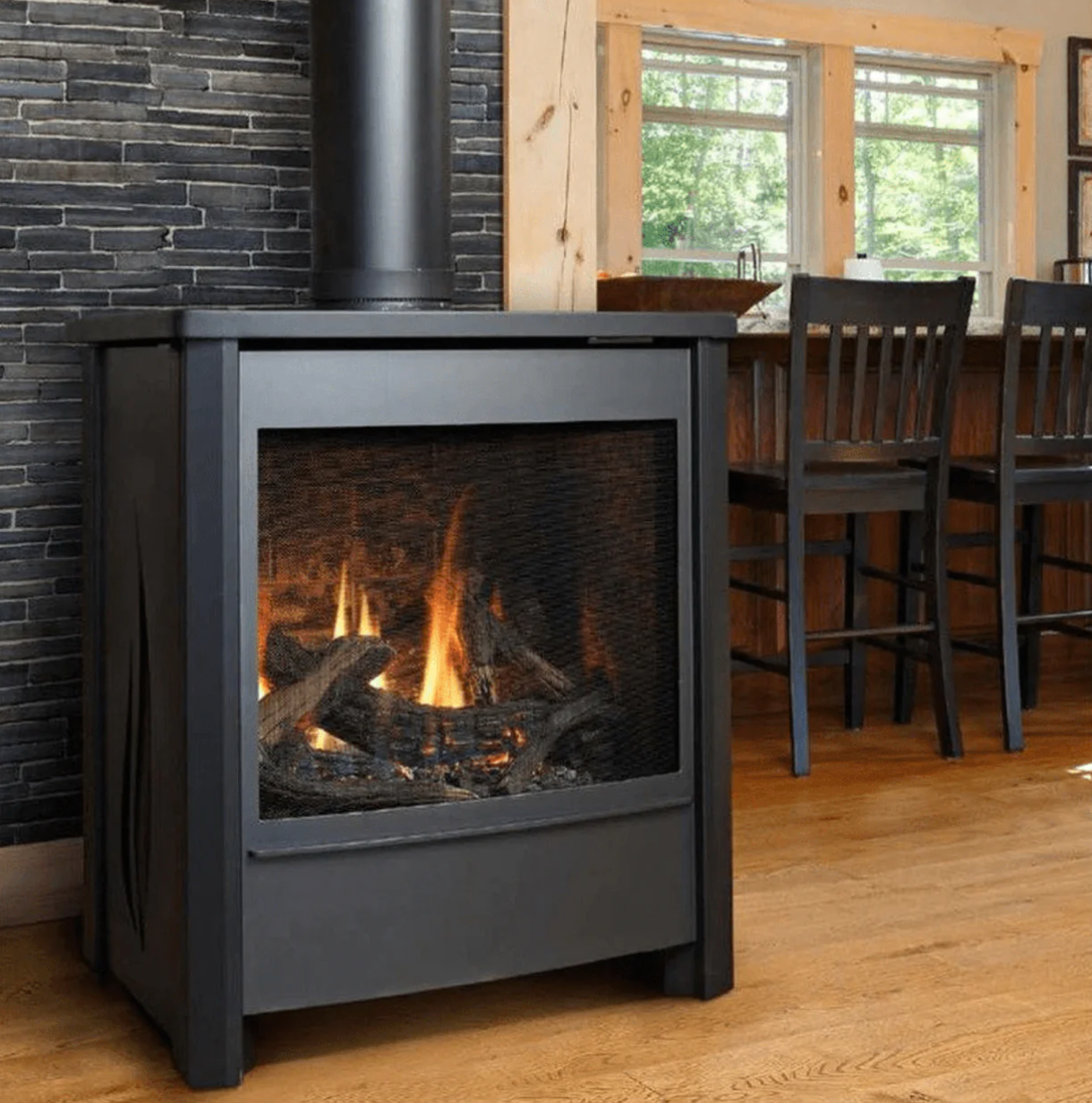 Premium Kingsman 26" Free Standing Direct Vent Gas Stove - FDV451