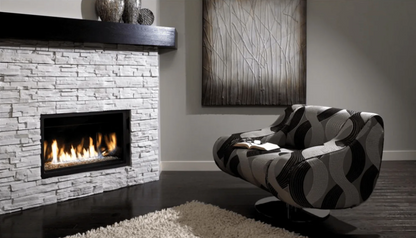 Premium Kingsman 36" Zero Clearance Clean View Direct Vent Linear Gas Fireplace - ZCVRB3622