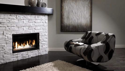 Premium Kingsman 36" Zero Clearance Clean View Direct Vent Linear Gas Fireplace - ZCVRB3622