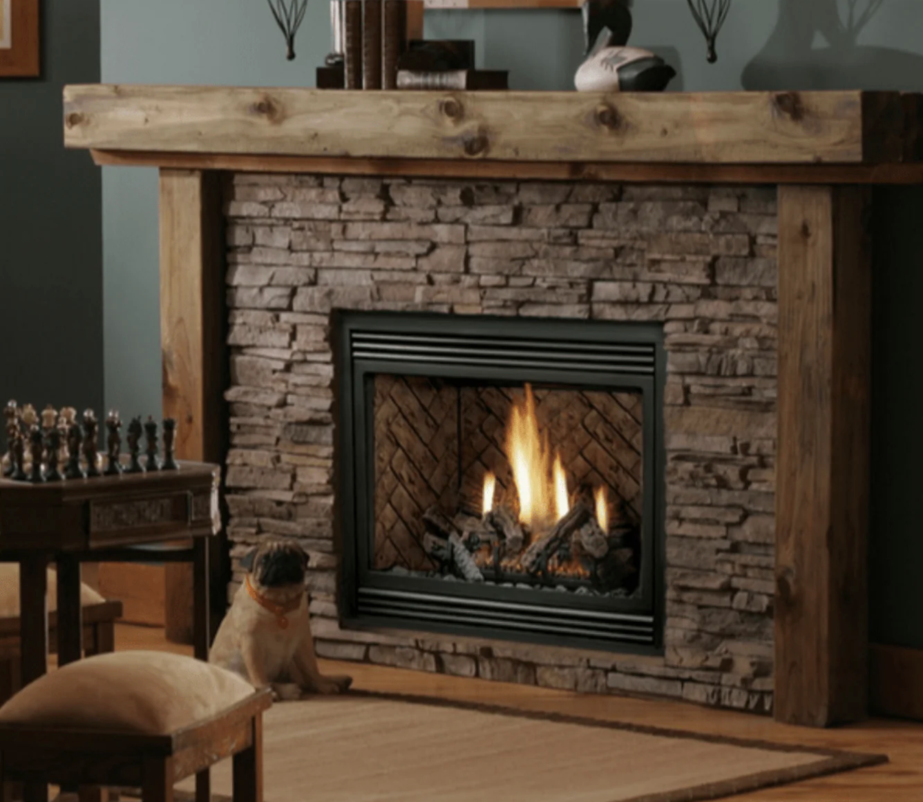 Premium Kingsman 36" Zero Clearance Direct Vent Gas Fireplace - HBZDV3628