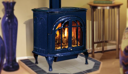 Premium Iron Strike Serefina Cast Iron Direct Vent Gas Stove 38k BTU