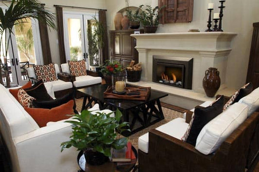 Premium Sierra Flame Abbot 30 Deluxe Direct vent insert w/ Ceramic Brick Panels & Log set