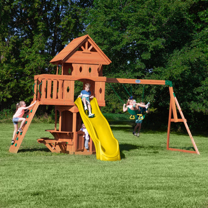 Premium Woodland Swing Set