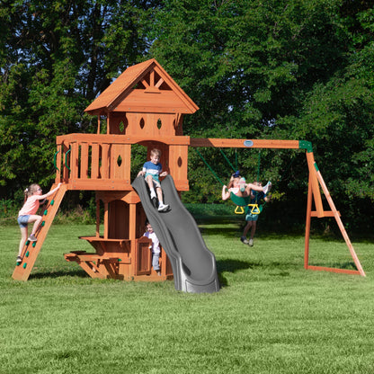Premium Woodland Swing Set