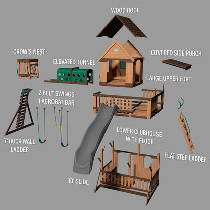Premium Woodridge Elite Swing Set