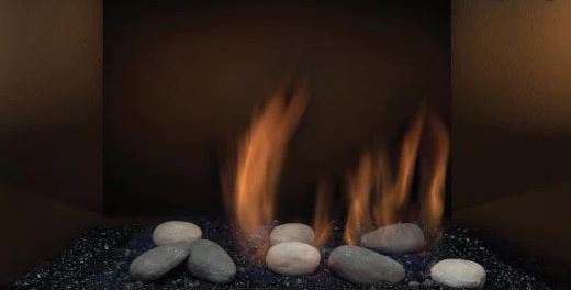 Premium Sierra Flame Abbot 30 Deluxe Direct vent insert w/ Ceramic Brick Panels & Log set