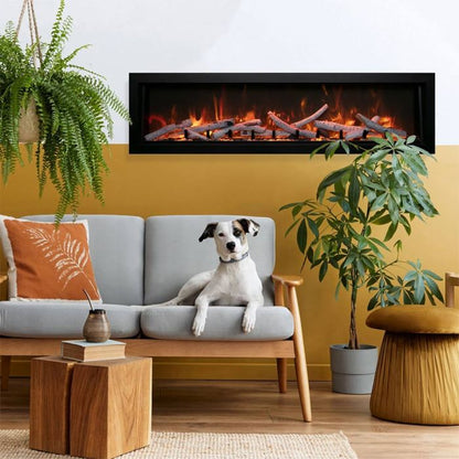 Premium Amantii Panorama Deep & Xtra Tall Full View Smart Electric Fireplace